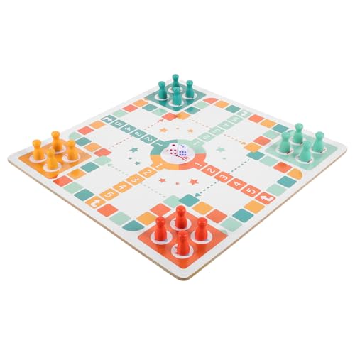 KONTONTY 1 Satz Holzschachplattenspielzeug fliegendes Schach Zappeln Sie EIN Schachbrett Flugzeugschach Kinderbrettspiel Schach für Anfänger Kinderschach von KONTONTY
