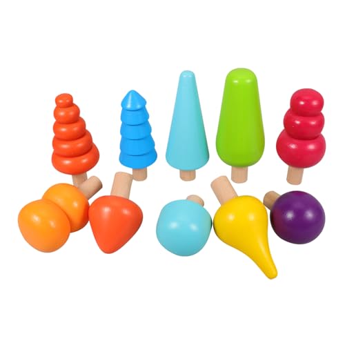KONTONTY 1 Satz Holzspielzeug Set Teiliges Montessorispielzeug mit Bunten Miniaturbäumen für Kleinkinder Sicheres und Langlebiges Lernspielzeug für Kreative Spielmomente KONTONTY 1 Satz Holzspielzeug Set Teiliges Montessorispielzeug mit Bunten Miniaturbäumen für Kleinkinder Sicheres und Langlebiges Lernspielzeug für Kreative Spielmomente von KONTONTY
