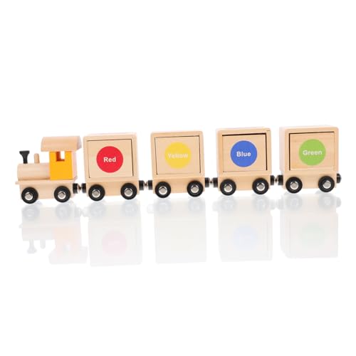 KONTONTY 1 Satz Holzspielzeug Zug zur Farben und Formensortierung Montessori Lernspielzeug für Fördert Kognitive Fähigkeiten und Motorik für Kleinkinder KONTONTY 1 Satz Holzspielzeug Zug zur Farben und Formensortierung Montessori Lernspielzeug für Fördert Kognitive Fähigkeiten und Motorik für Kleinkinder von KONTONTY