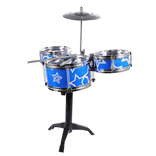 KONTONTY 1 Satz Jazz -Drum -Spielzeuge Musikalische Trommel Kinderinstrument Schlagzeug für Kindermusikinstrument Trommelspielzeug für Kleinkinder PVS Trommel Gesicht Blau KONTONTY 1 Satz Jazz -Drum -Spielzeuge Musikalische Trommel Kinderinstrument Schlagzeug für Kindermusikinstrument Trommelspielzeug für Kleinkinder PVS Trommel Gesicht Blau von KONTONTY