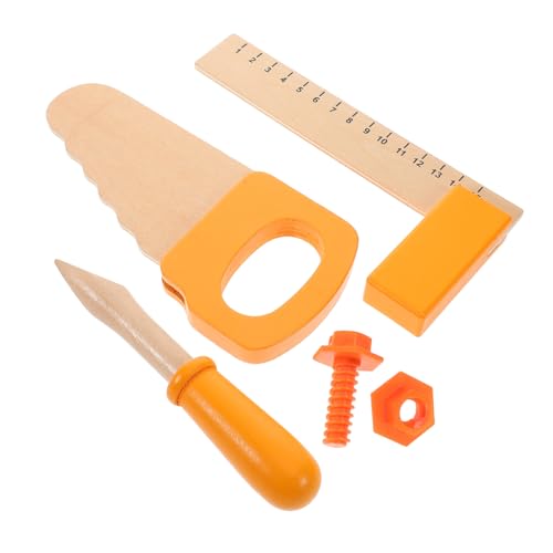 KONTONTY Holz- -Werkzeug-Set 7-teilig Werkzeug-Set Für Jungen Und Mädchen Schraubendreher Kettensäge Lineal Für Rollenspiele Pädagogisches Lernen KONTONTY Holz- -Werkzeug-Set 7-teilig Werkzeug-Set Für Jungen Und Mädchen Schraubendreher Kettensäge Lineal Für Rollenspiele Pädagogisches Lernen von KONTONTY