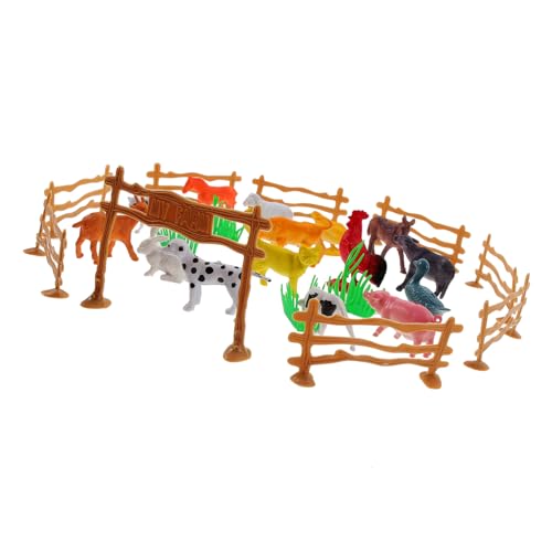 KONTONTY 1 Satz Kleines Bauernhoftier-modellset Bauernhof Mini-bauernhaus-szenen-Requisite Miniaturwerkzeuge Für Das Handwerk Mini-tierfiguren Miniatur-Bauernhof- Plastik von KONTONTY