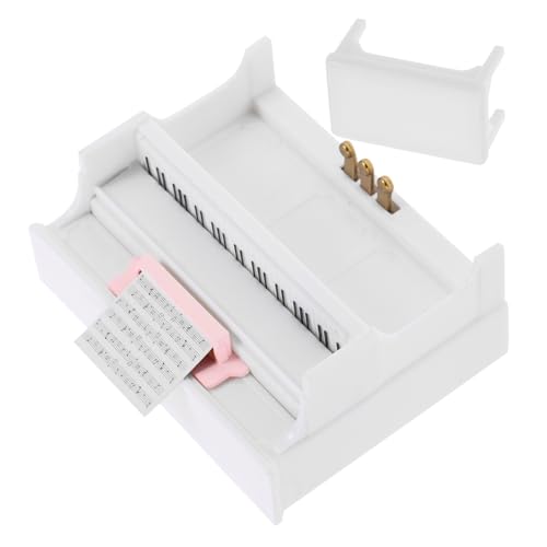KONTONTY 1 Satz Kleines Klaviermodell Puppenhaus-Piano-Modell Miniatur-Puppenklavier Puppenklavier mit Stuhl Spielzeuge Klaviermodellspielzeug Miniatur-Klaviermodell-Ornamente Abs Weiß KONTONTY 1 Satz Kleines Klaviermodell Puppenhaus-Piano-Modell Miniatur-Puppenklavier Puppenklavier mit Stuhl Spielzeuge Klaviermodellspielzeug Miniatur-Klaviermodell-Ornamente Abs Weiß von KONTONTY