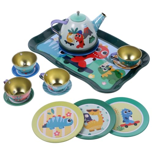 KONTONTY 1 Satz Kleines Teeservice mit Dinosaurier Teiliges für Rollenspiele und Puppenhäuser Fördert Kreative Interaktion und Spaß Beim Teetrinken KONTONTY 1 Satz Kleines Teeservice mit Dinosaurier Teiliges für Rollenspiele und Puppenhäuser Fördert Kreative Interaktion und Spaß Beim Teetrinken von KONTONTY