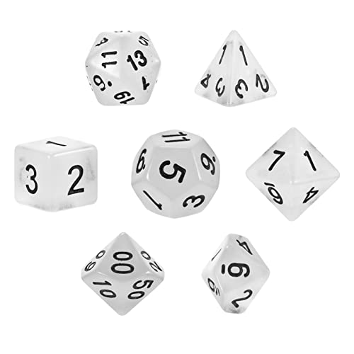KONTONTY 1 Satz Leuchtende Würfel Plastikwürfel trpg Spielwürfel Zahlenwürfel Brettspiel Würfel RPG Rollenspiel Würfel KONTONTY 1 Satz Leuchtende Würfel Plastikwürfel trpg Spielwürfel Zahlenwürfel Brettspiel Würfel RPG Rollenspiel Würfel von KONTONTY