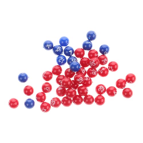 KONTONTY 1 Satz Lotteriekugel Aktivitätspartybälle Interessant Bälle Für Spiele Verlosen Zeichnung Lustig Nummeriert Kleine Bingokugeln Aus Kunststoff Hohlkugel Plastik von KONTONTY
