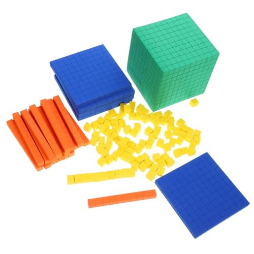 KONTONTY Mathematik Lernwürfel für Kinder 1 Satz Kunststoff Mathe Manipulatives Zählblöcke und Operationswürfel für Grundschule Mathe Lernspielzeug für Mathematikunterricht von KONTONTY