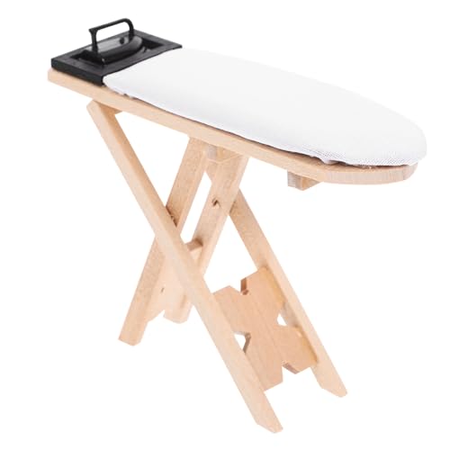 KONTONTY 1 Satz Mini Bügelbrett für Puppenhaus Teiliges Kit mit Schwarzem Bügeleisen und Bügelstation für Kreative Rollenspiele Leicht und Platzsparend Perfektes Zubehör für Miniaturmöbel KONTONTY 1 Satz Mini Bügelbrett für Puppenhaus Teiliges Kit mit Schwarzem Bügeleisen und Bügelstation für Kreative Rollenspiele Leicht und Platzsparend Perfektes Zubehör für Miniaturmöbel von KONTONTY