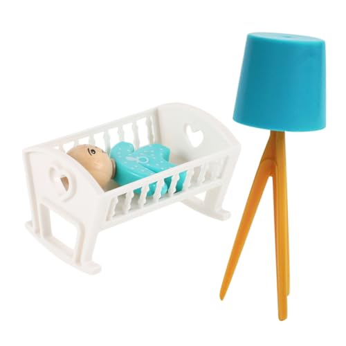 KONTONTY 1 Satz Mini Cot Puppenhauslampe Miniatur-krippenmodell Krippenverzierung Mini-hausbett Puppenhaus -Accessoire Puppenminibett Hauszubehör Mini Abs KONTONTY 1 Satz Mini Cot Puppenhauslampe Miniatur-krippenmodell Krippenverzierung Mini-hausbett Puppenhaus -Accessoire Puppenminibett Hauszubehör Mini Abs von KONTONTY