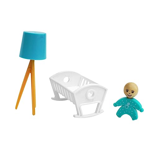 KONTONTY 1 Satz Mini- -Ornamente Mini-babyschlafzimmermöbel Puppenhaus-säuglingsmodell Puppenhaus Minibett Babybett Modell Mini-stehlampenmodell Mini-hausschmuck Plastik Weiß KONTONTY 1 Satz Mini- -Ornamente Mini-babyschlafzimmermöbel Puppenhaus-säuglingsmodell Puppenhaus Minibett Babybett Modell Mini-stehlampenmodell Mini-hausschmuck Plastik Weiß von KONTONTY