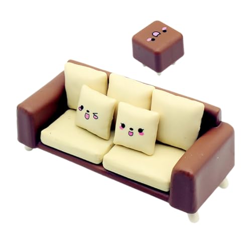 KONTONTY 1 Satz Mini-Sofa-Modell Artikel Schemel Möbel klein Gebäude Miniatur-Sofa-Stuhl- Zubehör für Puppenhäuser Miniatur-Sofa-Sessel-Modell Mini-Haussessel Plastik von KONTONTY
