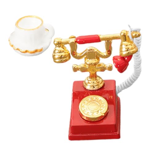 KONTONTY 1 Satz Mini -telefonmodell Telefon Für Zuhause Mini-telefonstatue Mini-Telefon-puppenhaus Prop-Telefon Mini House Decor Kleines Telefonhandwerk Telefon Telefon Prop Harz Rot KONTONTY 1 Satz Mini -telefonmodell Telefon Für Zuhause Mini-telefonstatue Mini-Telefon-puppenhaus Prop-Telefon Mini House Decor Kleines Telefonhandwerk Telefon Telefon Prop Harz Rot von KONTONTY