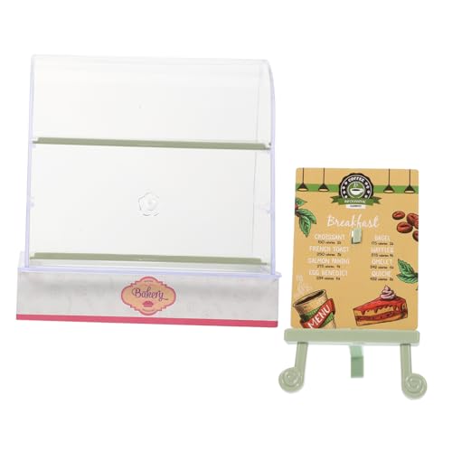 KONTONTY 1 Satz Miniatur-Kuchenschrank Puppe Anzeige Kuchenvitrine Kuchen Display Schrank Kuchenschaukasten Modell Kuchenausstellung Mini Bäckerei Vitrine Mini-Küchendekoration Plastik KONTONTY 1 Satz Miniatur-Kuchenschrank Puppe Anzeige Kuchenvitrine Kuchen Display Schrank Kuchenschaukasten Modell Kuchenausstellung Mini Bäckerei Vitrine Mini-Küchendekoration Plastik von KONTONTY
