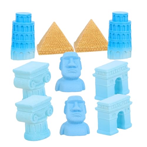 KONTONTY 1 Satz Miniaturisierte Architekturmodelle Teiliges Berühmter Bauwerke für Puppenhäuser Gartenaccessoires und Mikro Landschaften Schiefer Turm Moai Statue und Triumphbogen KONTONTY 1 Satz Miniaturisierte Architekturmodelle Teiliges Berühmter Bauwerke für Puppenhäuser Gartenaccessoires und Mikro Landschaften Schiefer Turm Moai Statue und Triumphbogen von KONTONTY