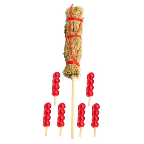 KONTONTY 1 Satz Miniaturisierte Chinesische Snacks Deko Simulation Zuckerhülsen für Puppenhaus und Tischdekoration Lebendige Farben und Realistische Details von KONTONTY