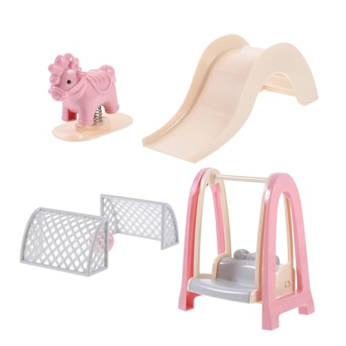 KONTONTY 1 Satz Miniaturmöbel für Puppenhaus Swing Schaukelpferd und Fußballtor Dekorative Ornamente für Kinderzimmer und Mikrolandschaften KONTONTY 1 Satz Miniaturmöbel für Puppenhaus Swing Schaukelpferd und Fußballtor Dekorative Ornamente für Kinderzimmer und Mikrolandschaften von KONTONTY