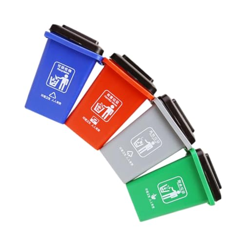 KONTONTY 1 Satz Müllklassifizierung -Mülleimer Mini-Mülleimer für den Schreibtisch kindererziehung aufklärung Müll kognitives Brettspiel für Plastik von KONTONTY