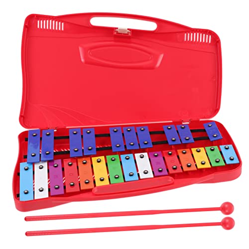 KONTONTY 1 Satz Note Metallophon für Buntes Aluminium Percussion Rot für Frühe Musikalische und Hand Augen Koordination KONTONTY 1 Satz Note Metallophon für Buntes Aluminium Percussion Rot für Frühe Musikalische und Hand Augen Koordination von KONTONTY