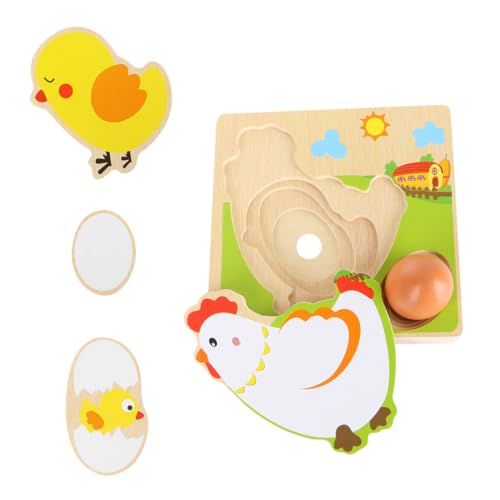 KONTONTY 1 Satz Pädagogisches Spielzeug Hühner Legen Eier Blockspielzeug Spielzeug Zur Früherziehung Für Babys Kinderspielzeug Aus Holz Hölzern KONTONTY 1 Satz Pädagogisches Spielzeug Hühner Legen Eier Blockspielzeug Spielzeug Zur Früherziehung Für Babys Kinderspielzeug Aus Holz Hölzern von KONTONTY