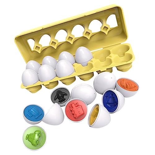 KONTONTY 1 Satz Passendes Kinderspielzeug Passende Eier Passendes Eierspielzeug Zusammenbauen Farblernspielzeug Kognitives Formen Plastik von KONTONTY