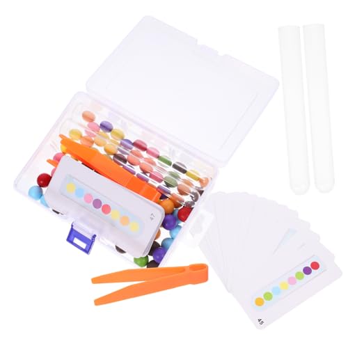 KONTONTY 1 Satz Perlenclip-Set Für Für Kleinkind Pädagogisches Farberkennungsspielzeug Mit Perlen Lernspielzeug Lustiges Kinderspielzeug Kleinkindspielzeug Holz Colorful von KONTONTY