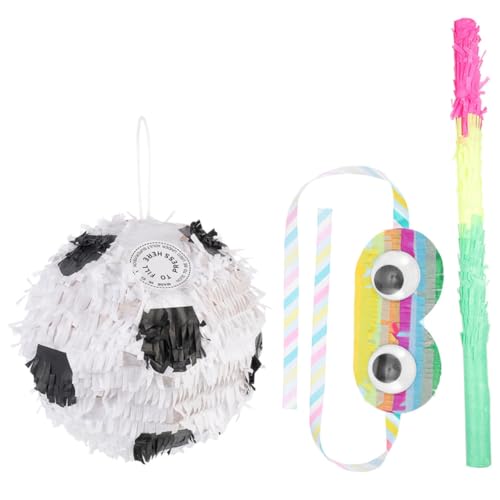 KONTONTY 1 Satz Piñata komfetti kinder mitgebsel kindergeburtstag snoep Sportpinata traditionelle Pinata Fußball Party mit verbundenen Augen Party-Pinata-Dekor bunt Feiertagsfeier Spielzeug von KONTONTY