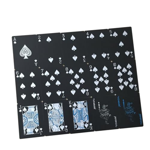 KONTONTY 1 Satz PVC-Poker Poker-Spielkarten Kartenspielen Poker Aus Papier Unterhaltung Brettspiel Wasserdicht von KONTONTY