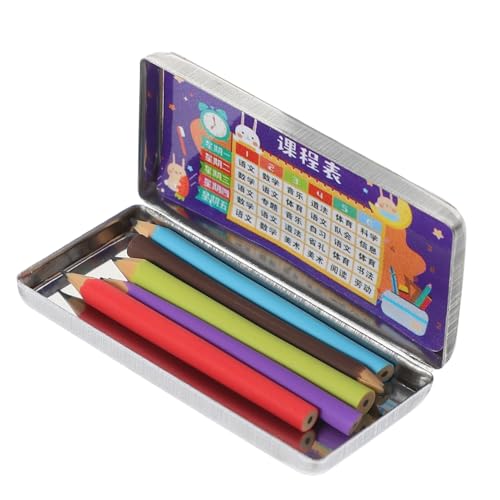 KONTONTY 1 Satz Puppenhaus-Briefpapierkasten winziger Bleistiftbehälter Fall süßes stationäres Kinderspielzeug Miniatur klein Puppen-Briefpapier Mini-Bleistiftbehälter für Puppen Plastik von KONTONTY
