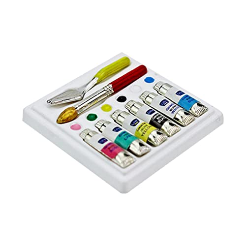 KONTONTY 1 Satz Puppenhaus Dekoration Imitation Wasserfarben für Kreative DIY Mini Häuser und Sicher der Anwendung für Puppenhausliebhaber und Rollenspiele KONTONTY 1 Satz Puppenhaus Dekoration Imitation Wasserfarben für Kreative DIY Mini Häuser und Sicher der Anwendung für Puppenhausliebhaber und Rollenspiele von KONTONTY