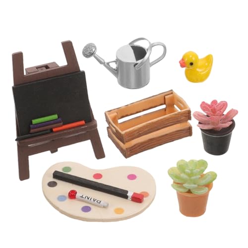 KONTONTY 1 Set Miniatur Malerei Für Jungen Und Mädchen Puppenhaus Delicate Mini Spielzeug Mini von KONTONTY