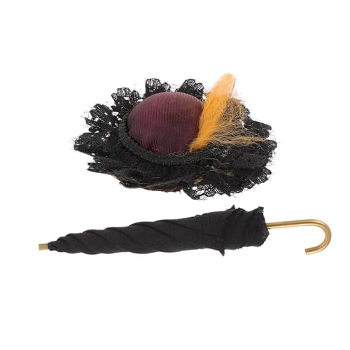 KONTONTY 1 Satz Puppenhaus Zubehör Schwarze Regenbogen Regenschirm Kleiner Matrosenhut Dekorative Accessoires für Puppenhaus und Kreative Szenen KONTONTY 1 Satz Puppenhaus Zubehör Schwarze Regenbogen Regenschirm Kleiner Matrosenhut Dekorative Accessoires für Puppenhaus und Kreative Szenen von KONTONTY