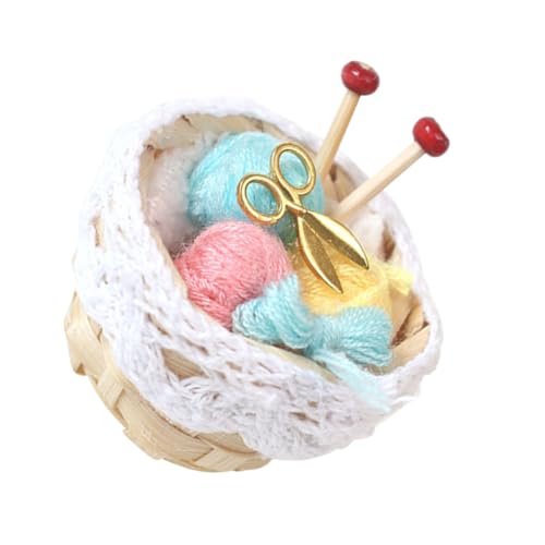 KONTONTY 1 Satz Puppenhaus-strickkorb Puppenhaus-strickset-Spielzeug Zubehör Im Maßstab 1:12 Puppenhaus-garnkorb 1:12 Nähzimmerzubehör Layout Der Puppenhausszene Spielzeuge Einstellen Mini KONTONTY 1 Satz Puppenhaus-strickkorb Puppenhaus-strickset-Spielzeug Zubehör Im Maßstab 1:12 Puppenhaus-garnkorb 1:12 Nähzimmerzubehör Layout Der Puppenhausszene Spielzeuge Einstellen Mini von KONTONTY