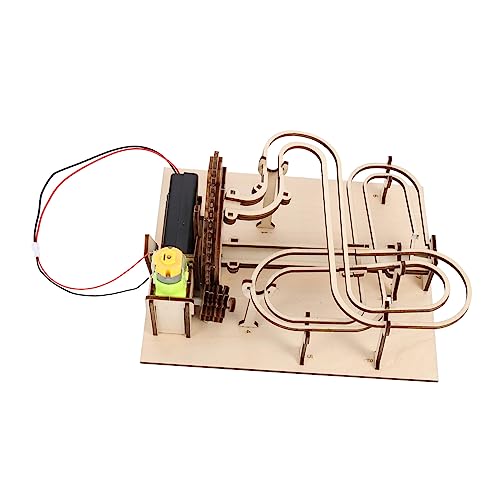 KONTONTY 1 Satz Puzzle- Aus Holz Rätsel 3D-Puzzles Für Führen Sie EIN Puzzle- Aus Hölzernes Marmorpuzzle Laufpuzzle Aus Holz Hölzern Light Brown von KONTONTY