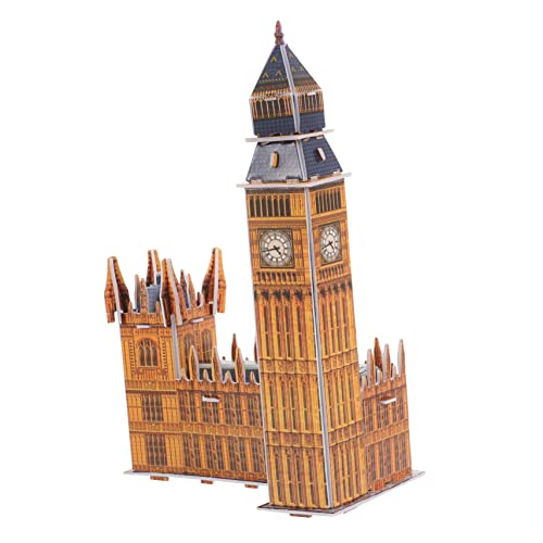 KONTONTY 1 Satz Puzzle Bausatz DIY Modellbau für Erwachsene Berühmtes Londoner Gebäude Kreatives Kreativität für Zuhause und Büro von KONTONTY