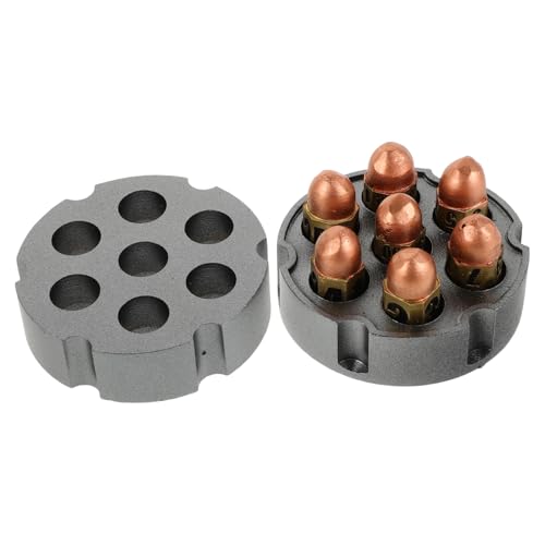 KONTONTY 1 Satz Resin Rollenspiel Würfel Set mit Würfelbasis Zahlenwürfel für Tischspiele Tragbare Würfel für Party und Brettspielzubehör von KONTONTY
