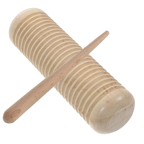 KONTONTY Lernspielzeug Für Jungen Und Mädchen Musikinstrument Spielzeug Sandeimer Aus Holz Guiro Sicherer Spaß Für Kleinkinder von KONTONTY