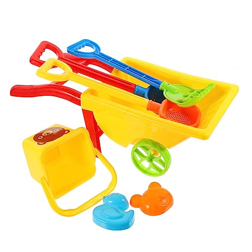 KONTONTY 1 Satz Sandspielzeug Set Teiliges Set mit Schubkarre Strandspielzeuge für Strand Park und Garten Fördert Kreativität und Handfertigkeit von KONTONTY