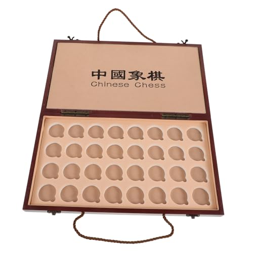 KONTONTY 1 Satz Schachkasten Chinesische Dame chinesisches Schach Schachbrett Reiseschach Reisespiel hölzern Light Brown KONTONTY 1 Satz Schachkasten Chinesische Dame chinesisches Schach Schachbrett Reiseschach Reisespiel hölzern Light Brown von KONTONTY