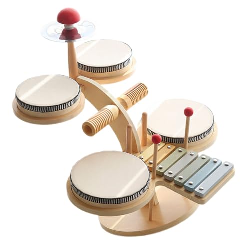 KONTONTY 1 Satz Schlagzeug Für Für Jazz-schlagzeuginstrumente Jazz-Schlagzeug-spielset Musikspielzeug Für Musikalisches Trommelspielzeug Für Babys Lernspielzeug Holz KONTONTY 1 Satz Schlagzeug Für Für Jazz-schlagzeuginstrumente Jazz-Schlagzeug-spielset Musikspielzeug Für Musikalisches Trommelspielzeug Für Babys Lernspielzeug Holz von KONTONTY