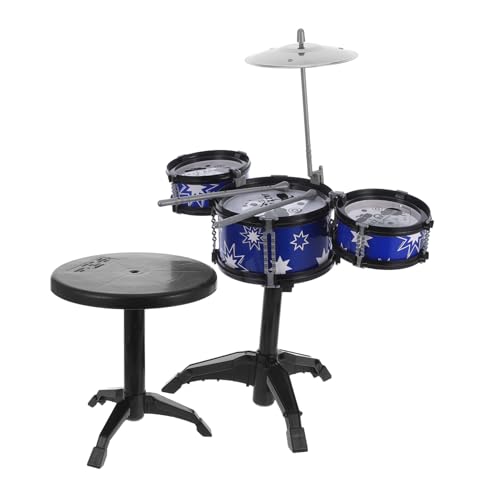 KONTONTY Kinder-Schlagzeug-Set Leuchtendes Kleinkinder-Schlagzeug Pädagogisches Und Unterhaltsames Instrument Für Jungen Und Mädchen von KONTONTY