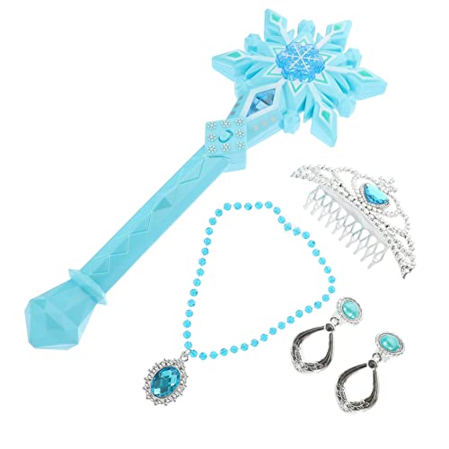 KONTONTY Prinzessin Licht up Glowing Fee Zauberstäbe Schneeflocke Zauberstäbe Prinzessin Kostüm Jungen Und Mädchen Party KONTONTY Prinzessin Licht up Glowing Fee Zauberstäbe Schneeflocke Zauberstäbe Prinzessin Kostüm Jungen Und Mädchen Party von KONTONTY