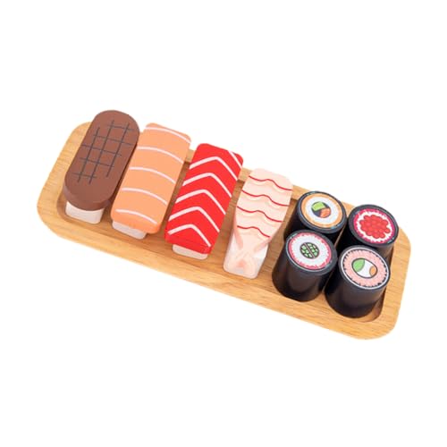 KONTONTY 1 Satz Simulation Sushi Spielzeugset für Holzspielzeug mit Bunten Farben Pädagogisches Lernspielzeug Feinmotorik Realistisches Sushi Modell für Spielküchen Teiliges für Kreatives KONTONTY 1 Satz Simulation Sushi Spielzeugset für Holzspielzeug mit Bunten Farben Pädagogisches Lernspielzeug Feinmotorik Realistisches Sushi Modell für Spielküchen Teiliges für Kreatives von KONTONTY