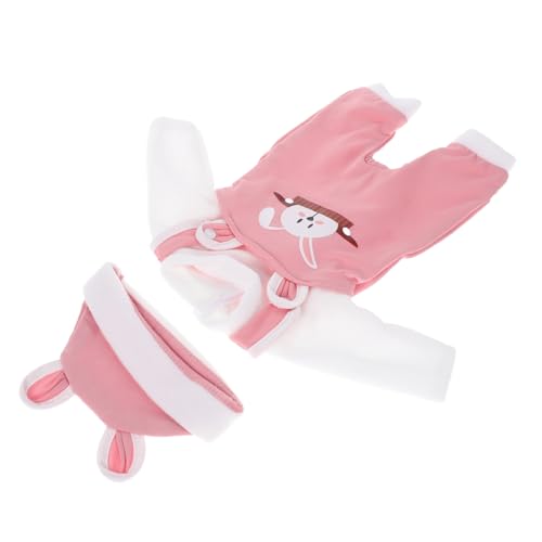 KONTONTY Puppenkleidung Für Babypuppen Bekleidungsset Mit Overall Und Hut Süße Puppenoutfit Für Simulationspuppen Kompakter Puppenhut Zum Spielen KONTONTY Puppenkleidung Für Babypuppen Bekleidungsset Mit Overall Und Hut Süße Puppenoutfit Für Simulationspuppen Kompakter Puppenhut Zum Spielen von KONTONTY