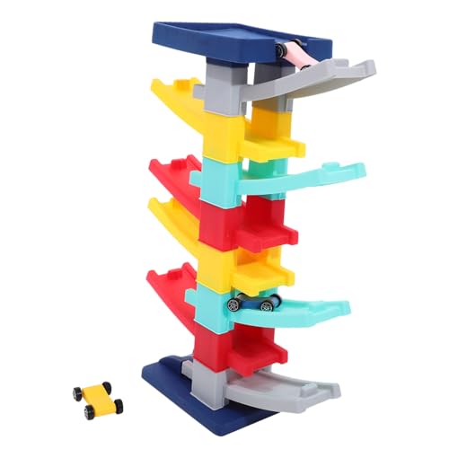 KONTONTY 1 Satz Simulierter Parkplatz Auto-abenteuerspielzeug Autorampe Aus Holz Rennstreckenauto- Simulationsauto-rampenspielzeug Auto Rampe Montessori Abs von KONTONTY