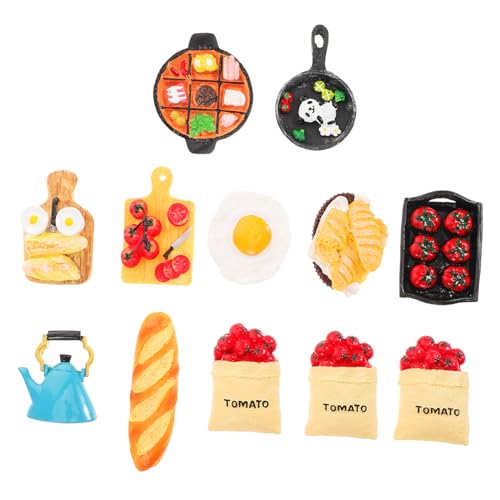 KONTONTY 1 Satz Simuliertes Lebensmittelspielzeug winziges Lebensmittelmodell Mini Spiel Essen Mini-Snack Mini-Hausdekoration dekorative Fake-Food-Requisite Mini-Essen Harz von KONTONTY