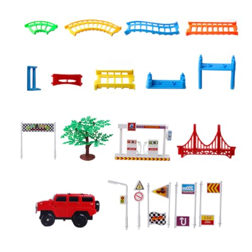 KONTONTY 1 Satz Spielzeugauto Verfolgen Kleinkindspielzeug Kinderauto- -kit Zum Selbermachen Verfolgen Auto Bildungsspielzeug Autospielzeug Plastik Zufällige Farbe von KONTONTY