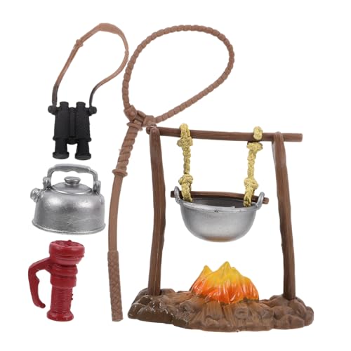 KONTONTY 1 Satz Survival für Teiliges Outdoor Camping Modell Kit mit Realistischen Ausrüstungen Fördert Kreatives und Abenteuerlust im Freien von KONTONTY