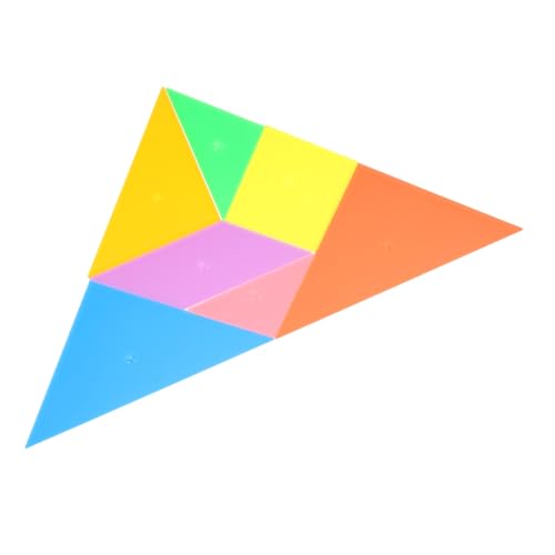 KONTONTY 1 Satz Tangram- Kinderspielzeug Lustiges DIY-Puzzle Mini-Rätsel für kognitive Puzzles -Puzzles, DIY-Versorgung Mathe-Lernzubehör DIY zubehör Plastik von KONTONTY