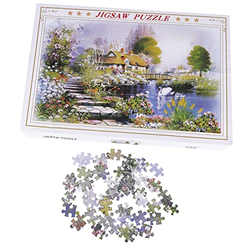 KONTONTY 1 Satz Teile Papier Puzzle für Erwachsene Kreatives Landschaftsmotiv für Familienspielzeug Konzentration und Problemlösungsfähigkeiten KONTONTY 1 Satz Teile Papier Puzzle für Erwachsene Kreatives Landschaftsmotiv für Familienspielzeug Konzentration und Problemlösungsfähigkeiten von KONTONTY