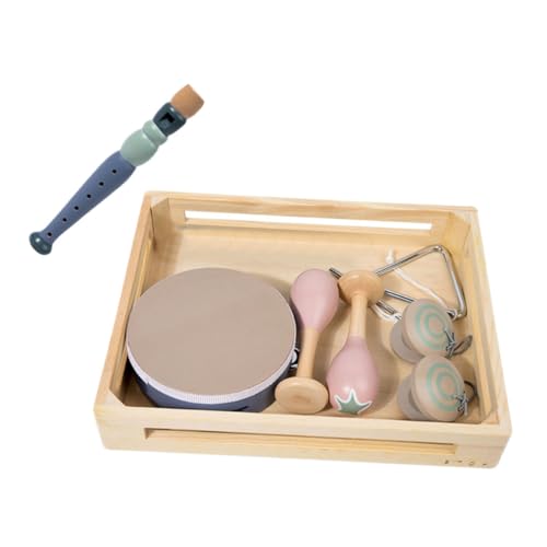 KONTONTY 1 Satz Teiliges Set Musikinstrumente für Holzspielzeug mit Rasseln und Glocken für Kleinkinder Fördert Motorische Fähigkeiten und Musikalische Entwicklung KONTONTY 1 Satz Teiliges Set Musikinstrumente für Holzspielzeug mit Rasseln und Glocken für Kleinkinder Fördert Motorische Fähigkeiten und Musikalische Entwicklung von KONTONTY